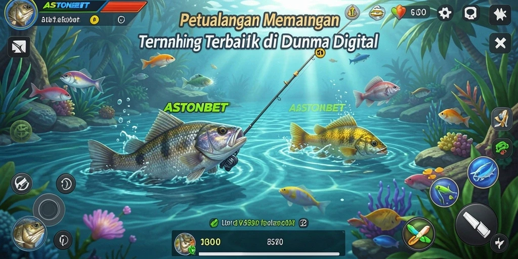 Screenshot gameplay ASTONBET menampilkan pengalaman memancing yang seru dan menantang.