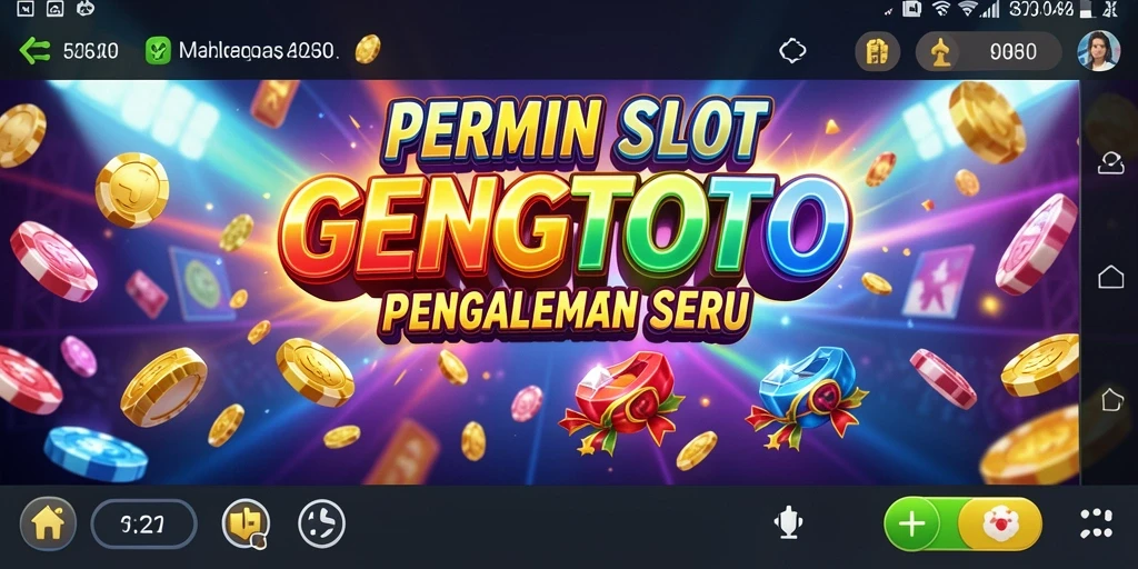 Screenshot GENGTOTO menampilkan gameplay Slot yang mendebarkan.
