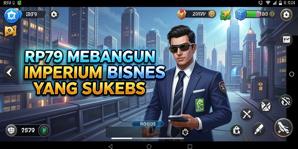 Tampilan gameplay RP79 menampilkan proses pengelolaan bisnis yang menarik.