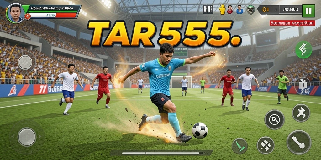 Tampilan menarik dari gameplay TAR555 dengan aksi olahraga yang mendebarkan.