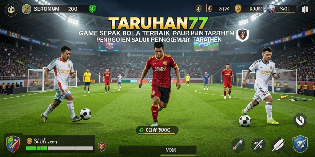 Screenshot gameplay TARUHAN77 yang menunjukkan pengalaman taruhan sepak bola yang seru.