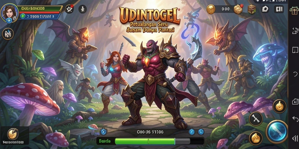 Menampilkan momen seru dalam petualangan di UDINTOGEL.